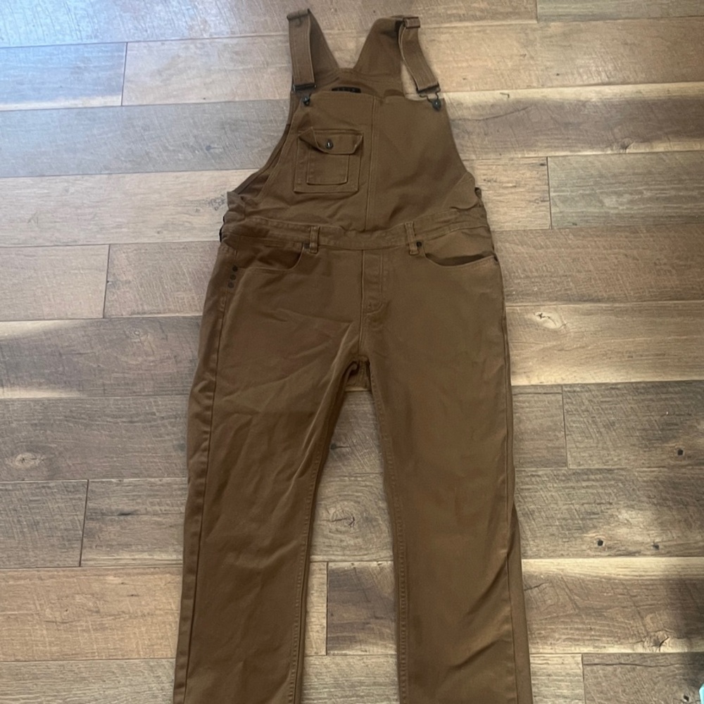 KR3W Tan Overalls with Front Pocket